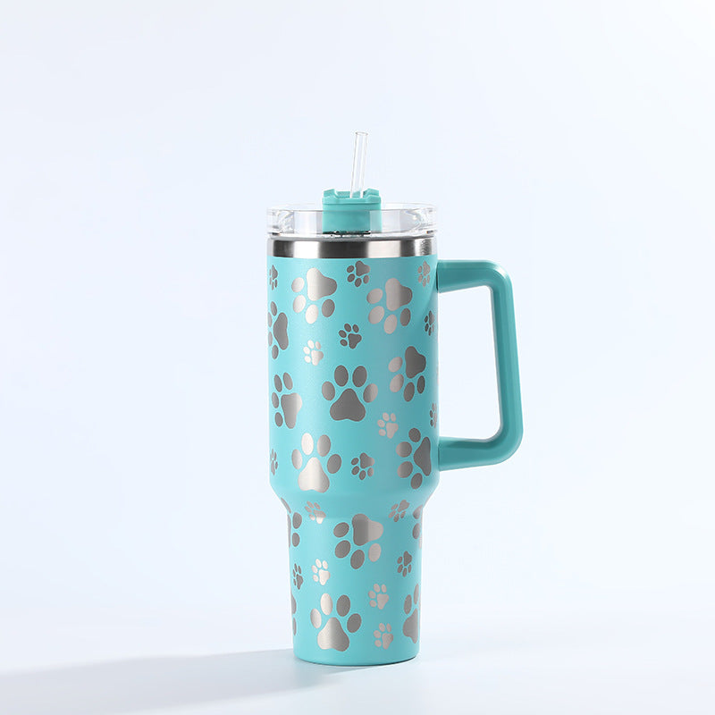 Wholesale Tumbler Ice Bullies Cup  Laser Cat Claw Vacuum Cup Straw Cup 40OZ Car Cup Ice Cup